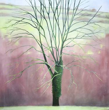 Print of Surrealism Tree Paintings by Cheryll Kinsley Potter