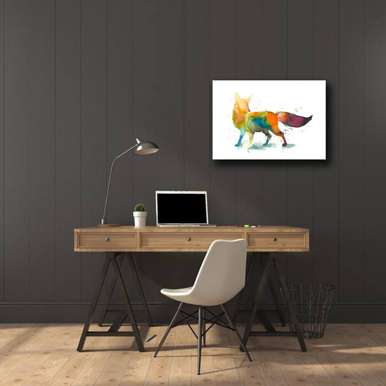 Original Illustration Animal Painting by Valérie Gilbert