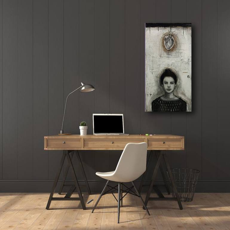 Original Figurative People Painting by Valérie Gilbert