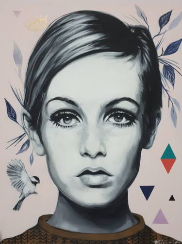 Original Pop Art Portrait Paintings by Valérie Gilbert