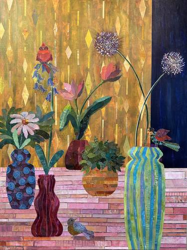 Original Contemporary Floral Painting by Terri Schmitt