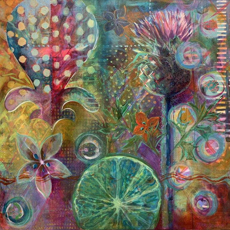 Original Expressionism Abstract Paintings by Terri Schmitt