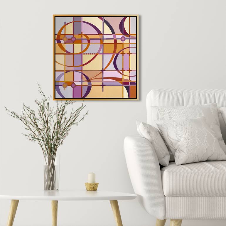 Original Cubism Abstract Painting by Terri Schmitt