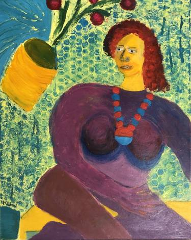 Original Abstract Expressionism Women Paintings by Karma Kitaj