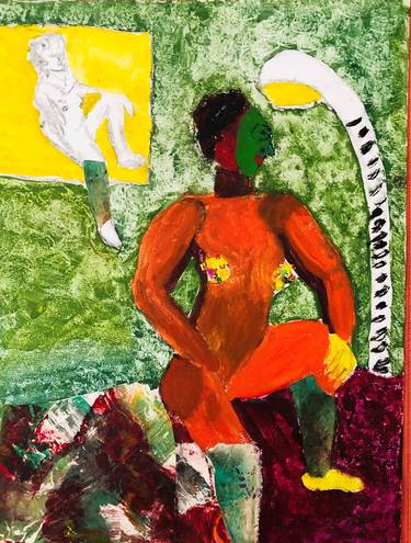 Original Abstract Expressionism Nude Paintings by Karma Kitaj