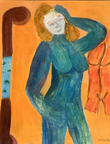 Original Abstract Expressionism Nude Paintings by Karma Kitaj