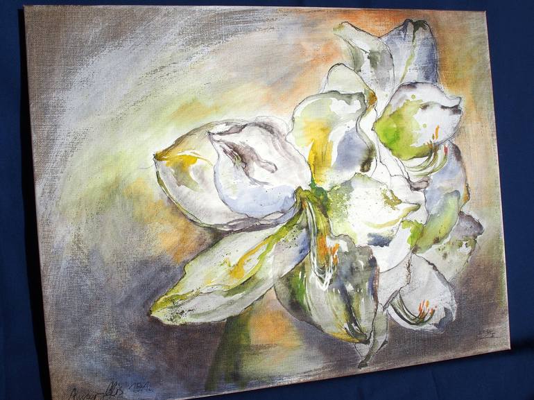 Original Floral Painting by Katrin Schwurack