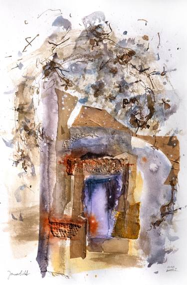 Original Modern Abstract Collage by Katrin Schwurack