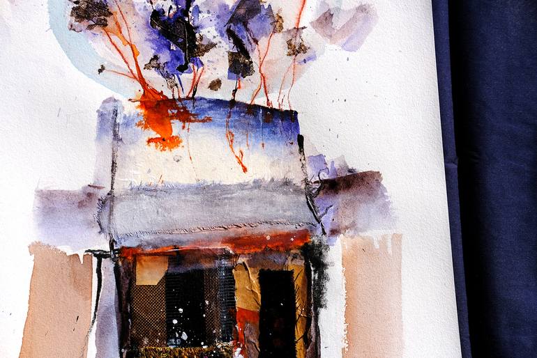 Original Modernism Abstract Collage by Katrin Schwurack