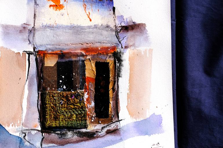 Original Modernism Abstract Collage by Katrin Schwurack