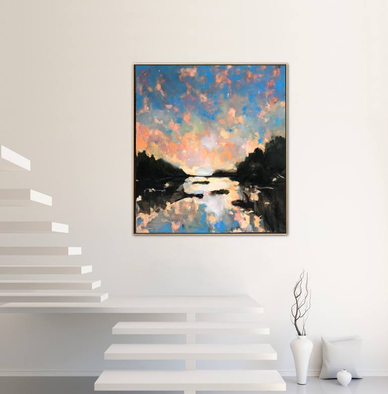 Original Impressionism Landscape Painting by Stella Burggraaf