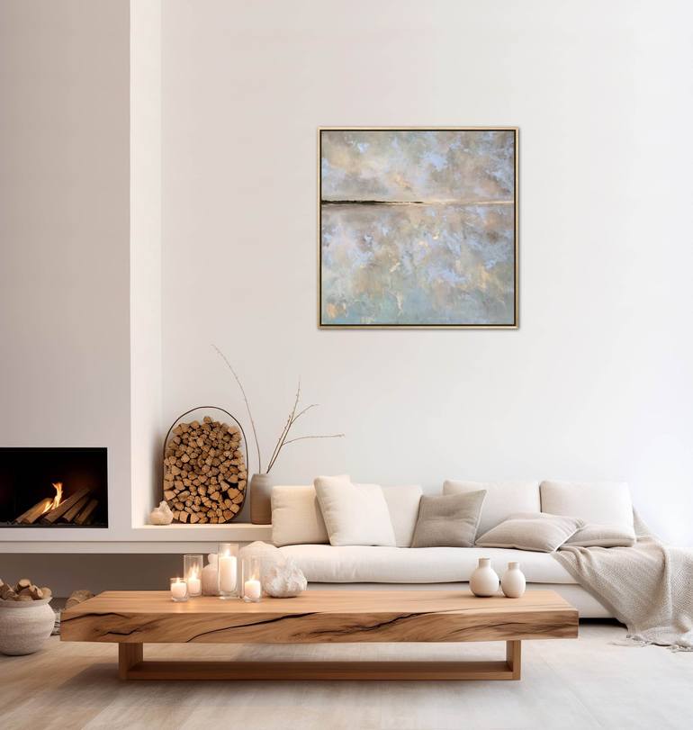 Original Abstract Landscape Painting by Stella Burggraaf