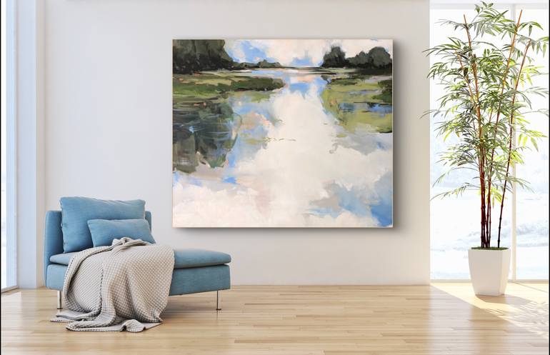 Original Figurative Landscape Painting by Stella Burggraaf