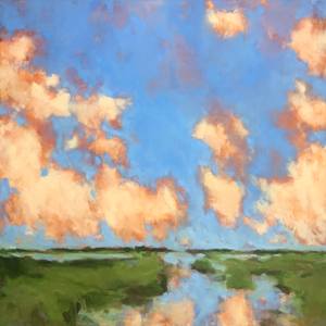 Orange clouds