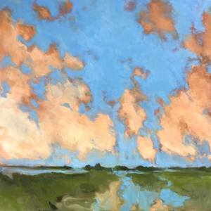 Orange clouds
