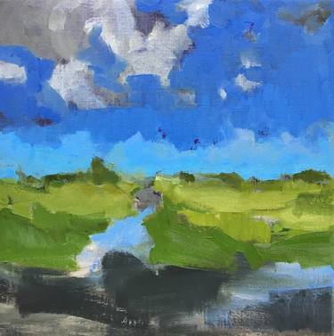 Landscape in blue and green thumb