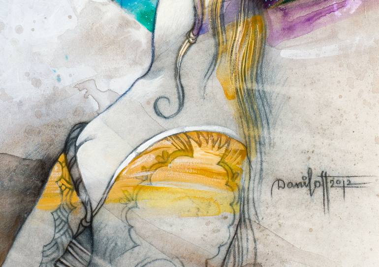Original Figurative Love Painting by Alexander Daniloff