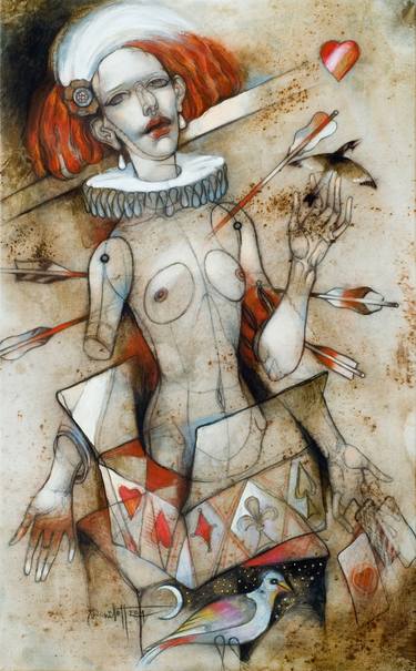 Print of Figurative Women Paintings by Alexander Daniloff