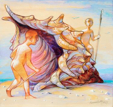 Original Figurative Classical mythology Paintings by Alexander Daniloff