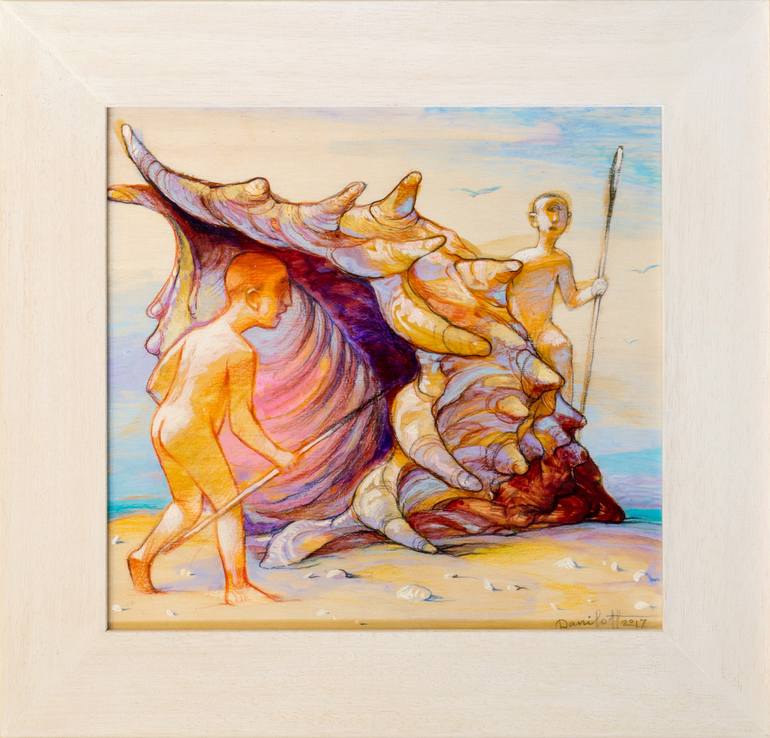Original Figurative Classical mythology Painting by Alexander Daniloff