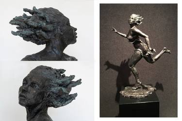 Original Expressionism Fantasy Sculpture by Esther Kong Lo