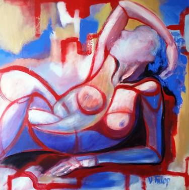 Print of Abstract Expressionism Nude Paintings by Valeria Fulop