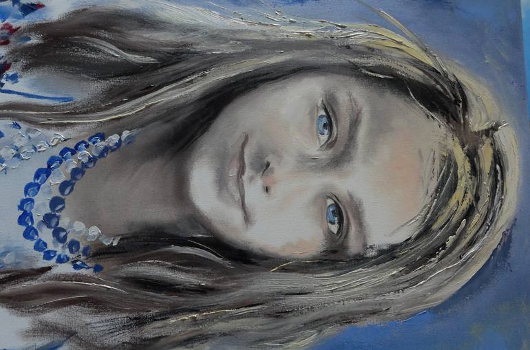 Original Realism Portrait Painting by Valeriia Radziievska