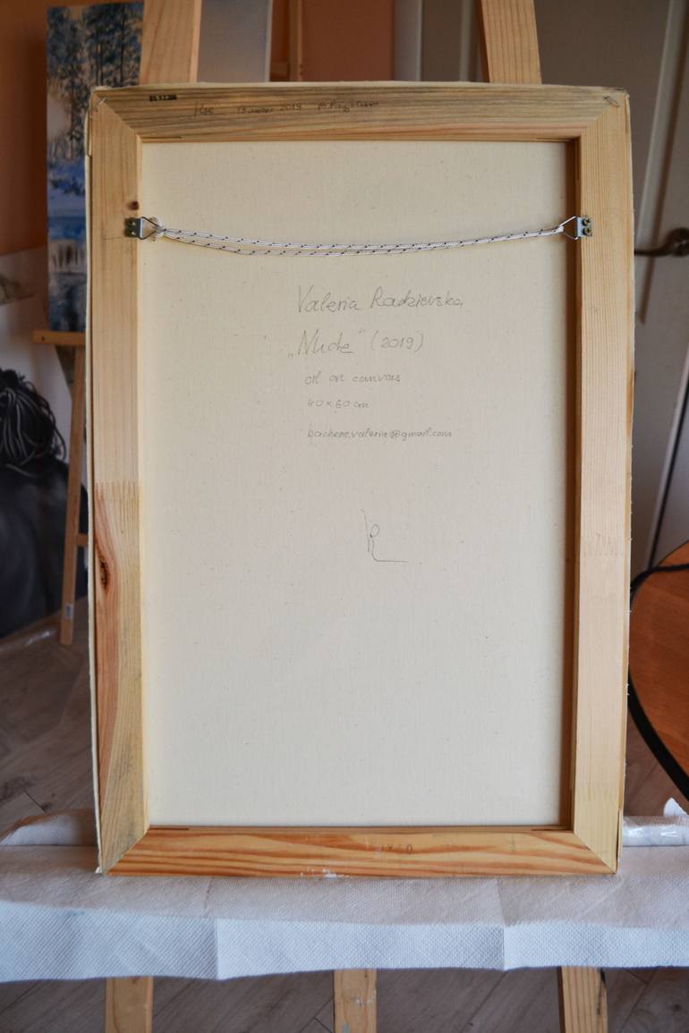 Original Realism Nude Painting by Valeriia Radziievska