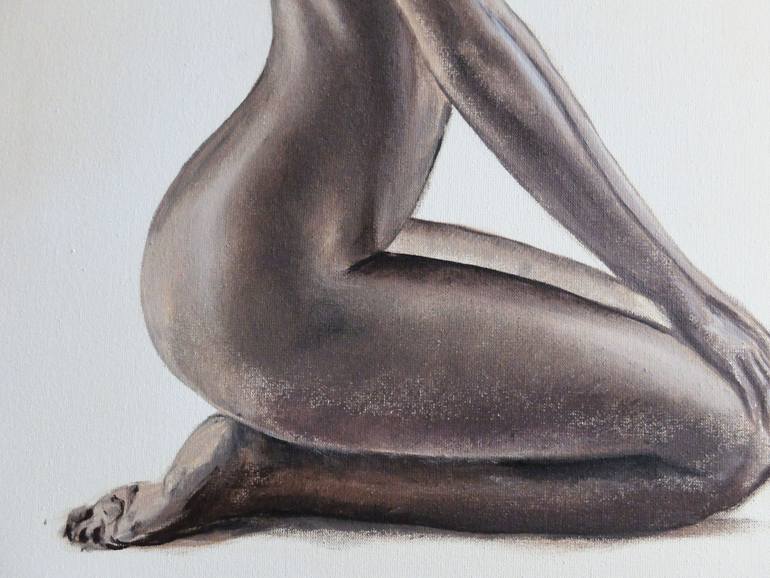 Original Realism Nude Painting by Valeriia Radziievska