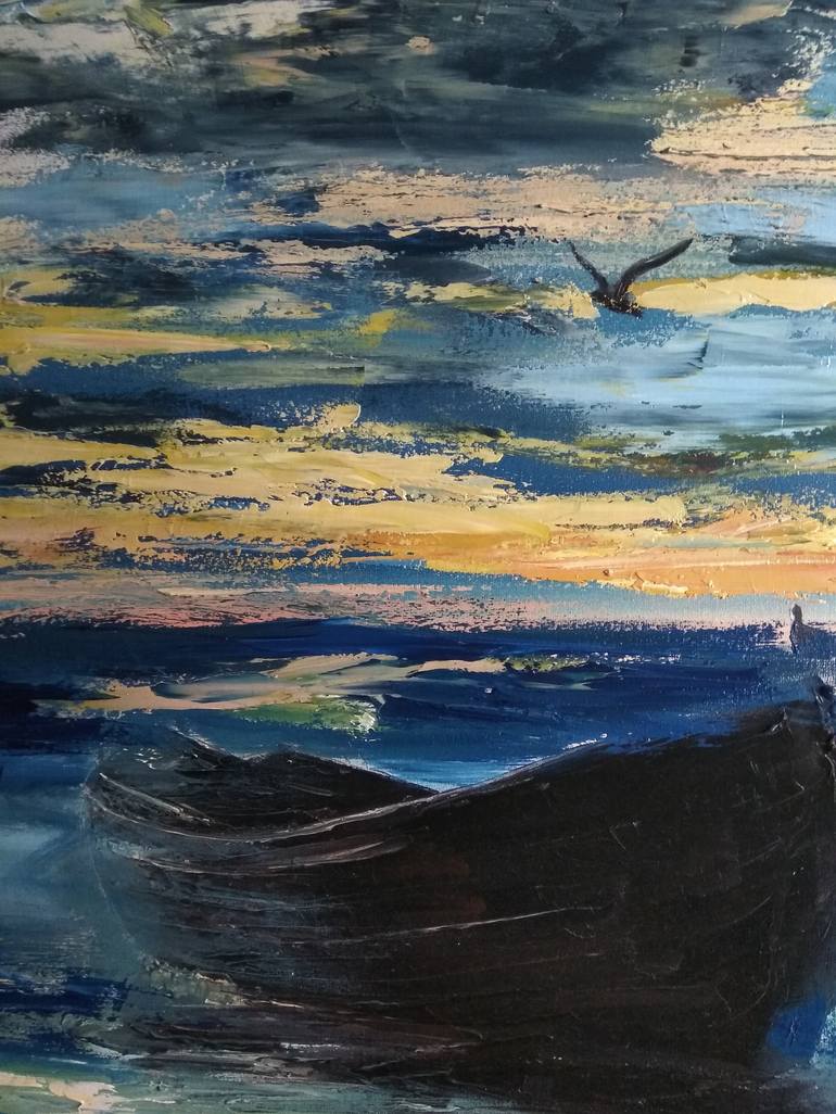 Original Seascape Painting by Valeriia Radziievska
