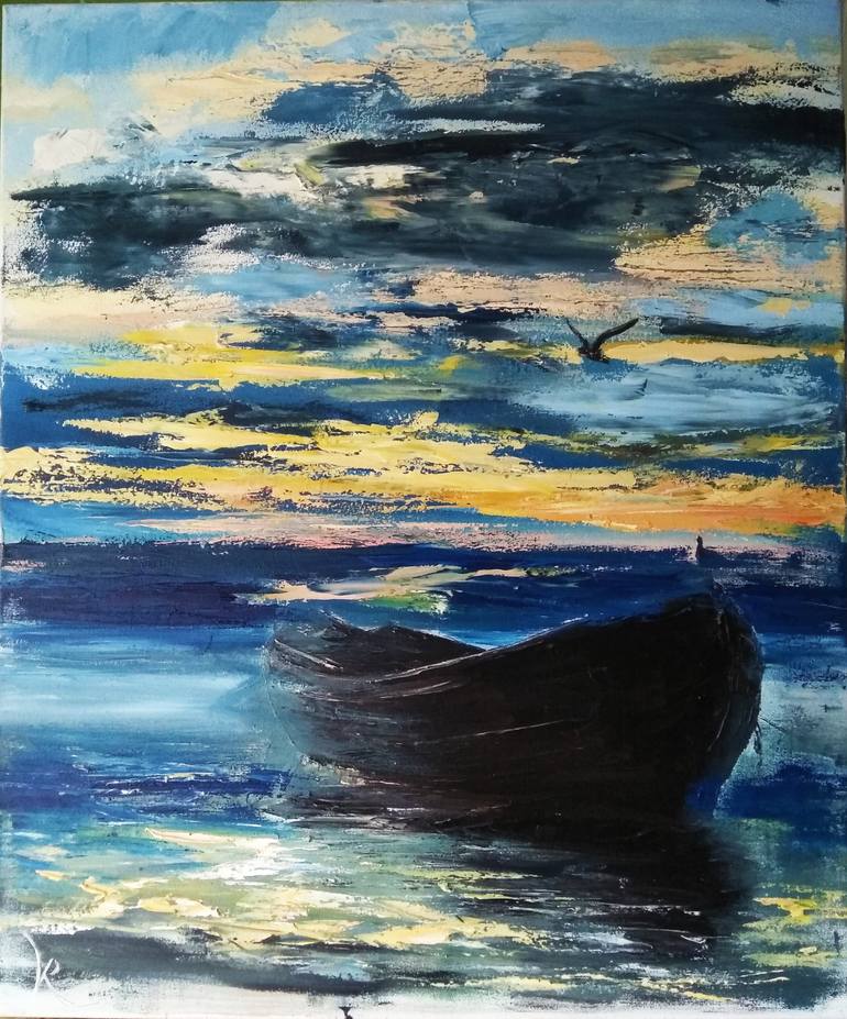 Original Seascape Painting by Valeriia Radziievska