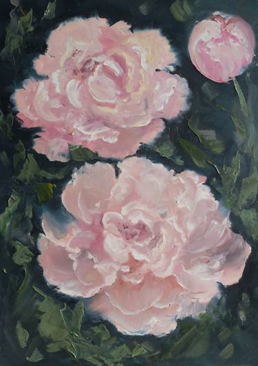 Print of Realism Floral Paintings by Valeriia Radziievska