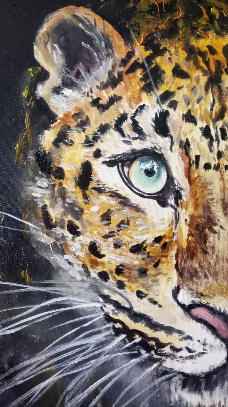 Original Realism Animal Painting by Valeriia Radziievska