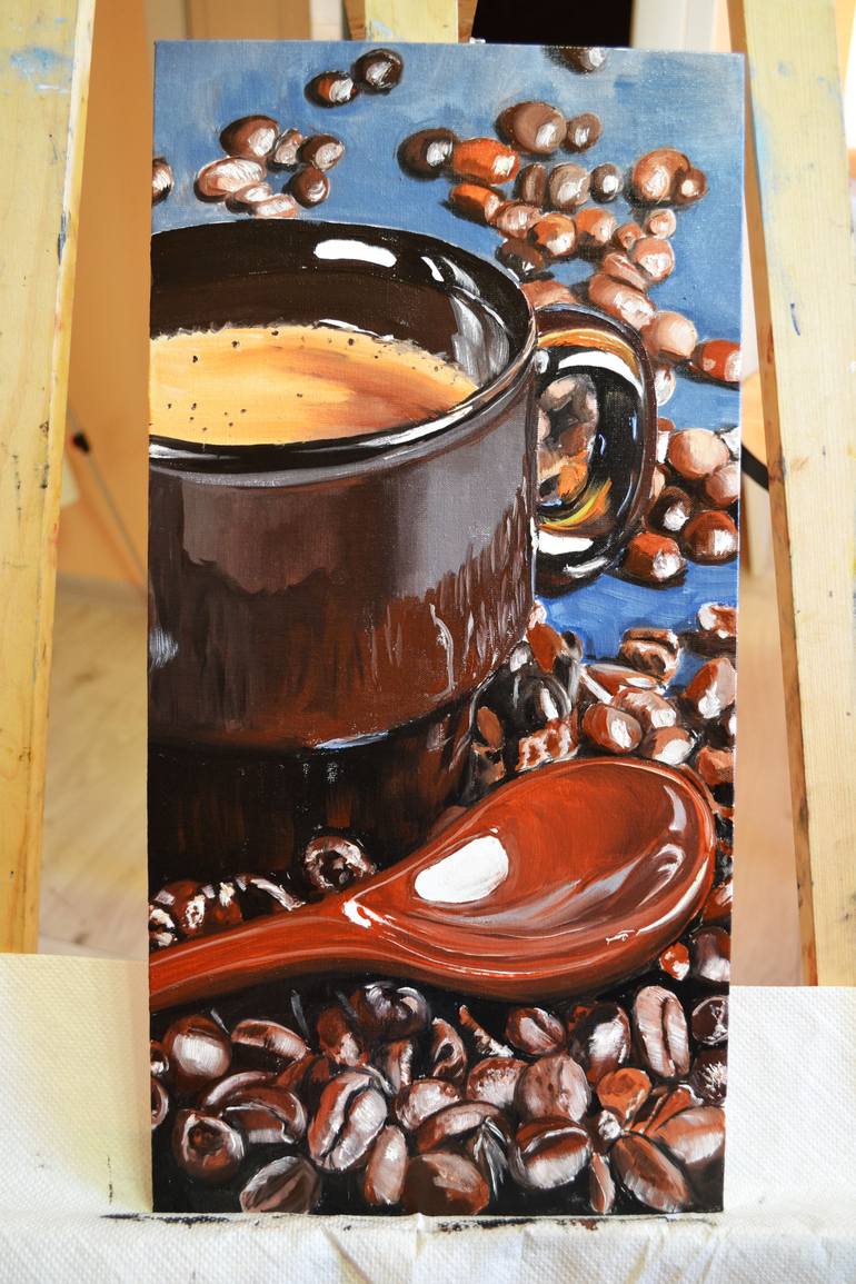 Original Photorealism Still Life Painting by Valeriia Radziievska