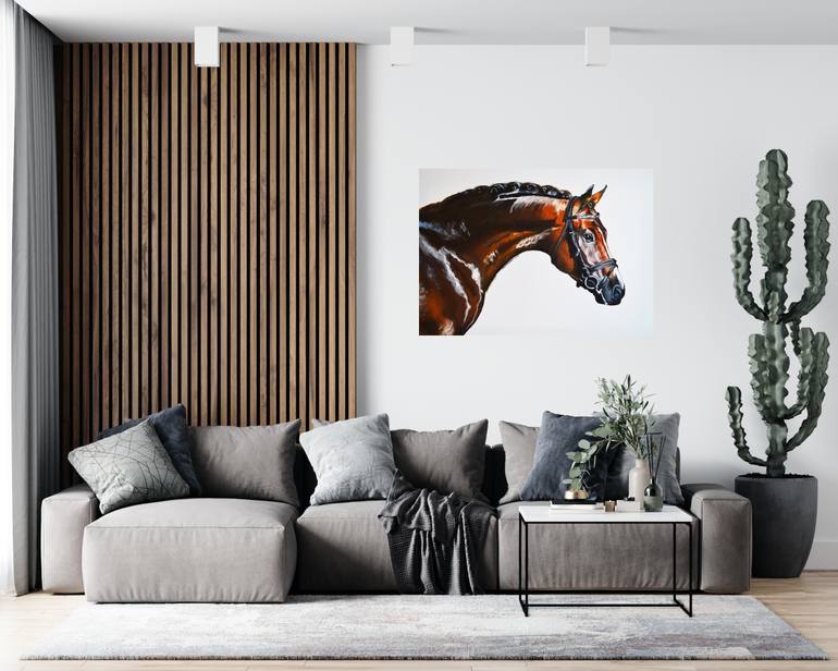 Original Photorealism Animal Painting by Valeriia Radziievska