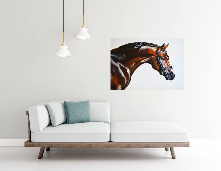 Original Photorealism Animal Painting by Valeriia Radziievska