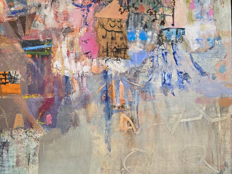 Original Abstract Expressionism Abstract Mixed Media by Jangmee Park
