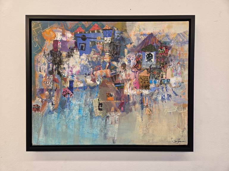 Original Abstract Expressionism Abstract Mixed Media by Jangmee Park