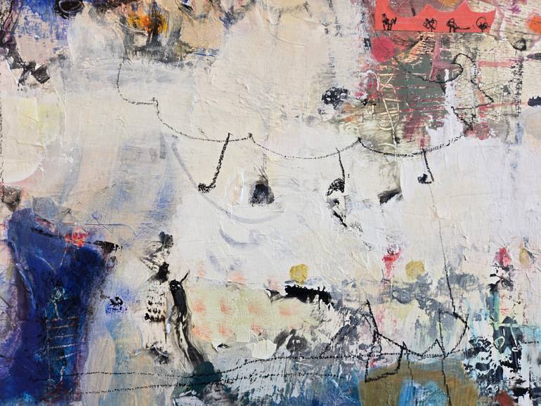 Original Abstract Expressionism Abstract Mixed Media by Jangmee Park