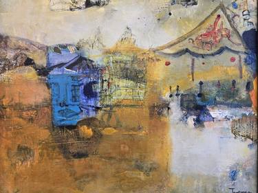 Original Abstract Expressionism Abstract Mixed Media by Jangmee Park