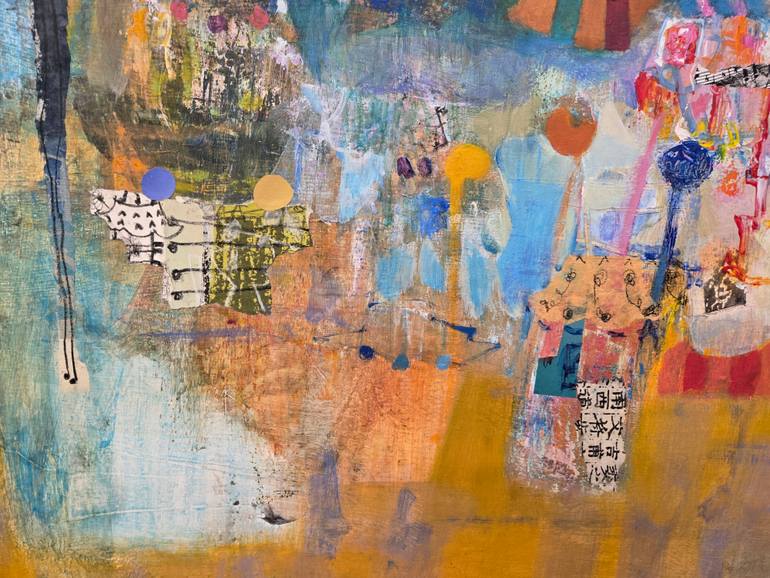 Original Abstract Expressionism Abstract Mixed Media by Jangmee Park