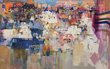 Original Abstract Expressionism Abstract Mixed Media by Jangmee Park
