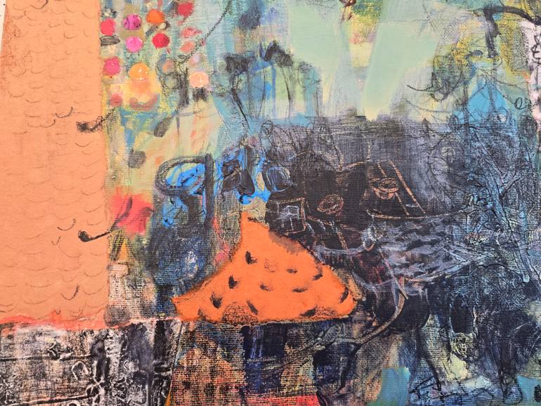 Original Abstract Expressionism Abstract Mixed Media by Jangmee Park