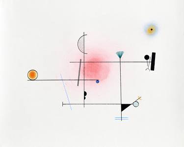 Original Minimalism Abstract Drawings by Victor Campos Pamias