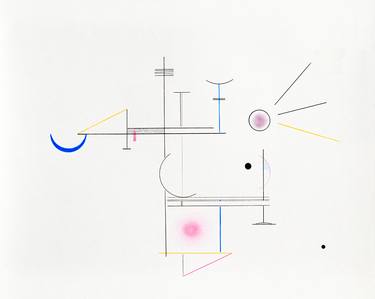 Original Minimalism Abstract Drawings by Victor Campos Pamias