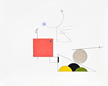 Original Minimalism Abstract Drawings by Victor Campos Pamias