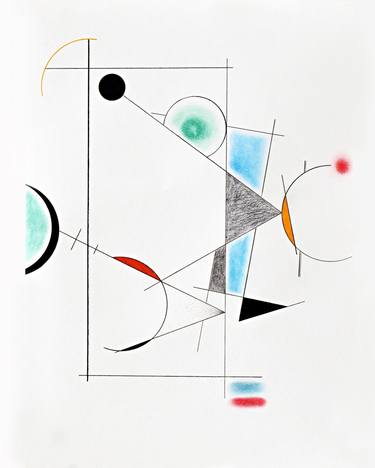 Original Modern Abstract Drawings by Victor Campos Pamias