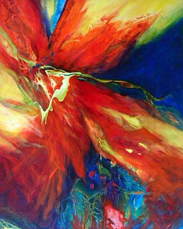Original Fine Art Abstract Paintings by Joyce Gabiou
