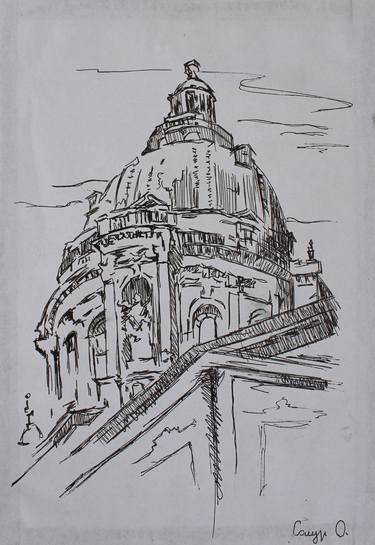 Print of Architecture Drawings by Sunny Art