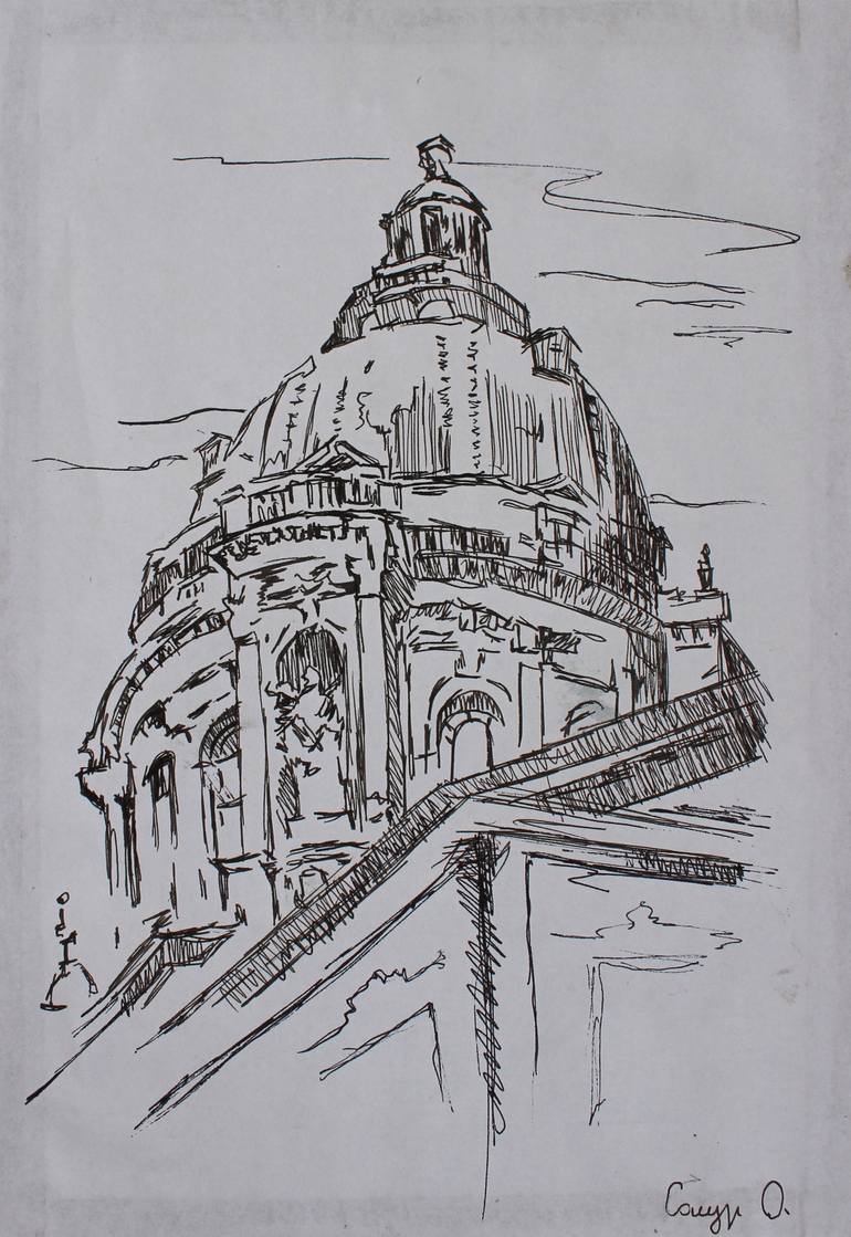 church dome drawing